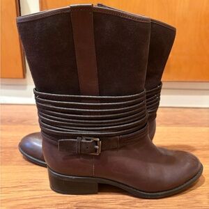 Ralph Lauren Megan Brown Leather Women's Boots 5.5